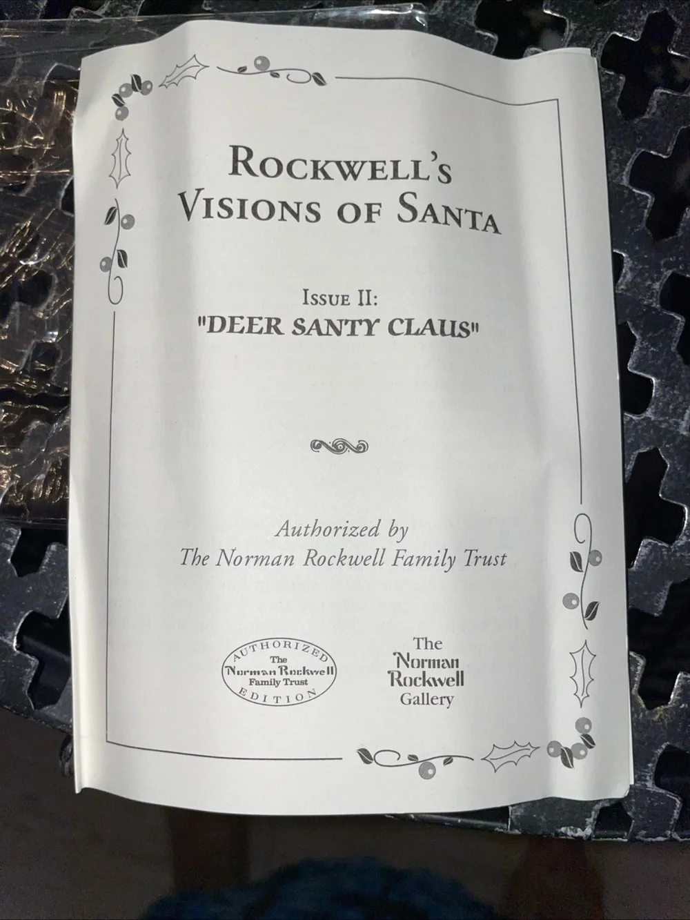 1995 Norman Rockwell Visions Of Santa Collection “Deer Santy Claus